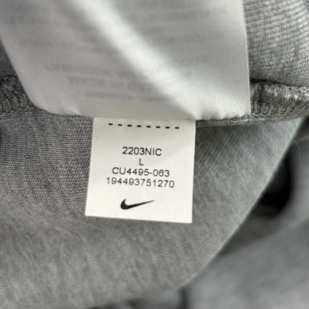 Nike Joggers Tech Fleece Mens L Gray CU4495-063 Tapered Sweatpants Athletic
